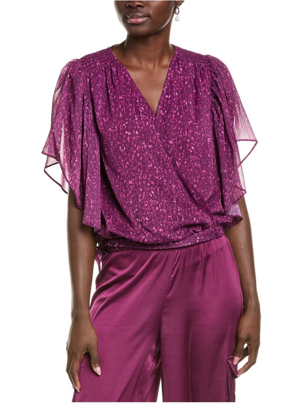 Ramy Brook Kitty Blouse | Raspberry | Medium